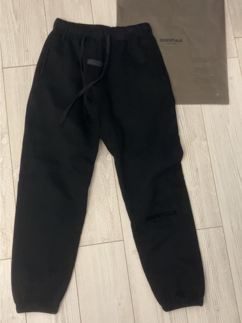FOG essentials pants. Black size small cuffed